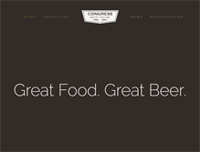 Tablet Screenshot of congressbeerhouse.com